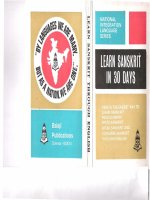 learn sanskrit in 30 days