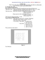 bài tập lớn:Tinh toán ổn định và các thành phần chuyển vị cưỡng bức của sà lan trên song đồng đều.