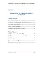 Chapter 2 characteristics of bipolar junction transistor