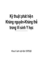 kỹ thuật phát hiện kháng nguyên kháng thể