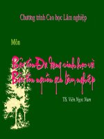 Bài giảng Bảo tồn đa dạng sinh học 1