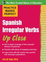 practice makes perfect spanish irregular verbs