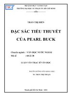 đặc sắc tiểu thuyết của pearl buck