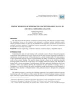 MÔ HÌNH phân tích vách cứng chịu tải động đất