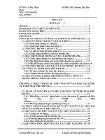 Luận văn : Hoàn thiện kế toán Nguyên vật liệu tại Công ty TNHH may Phú Khang