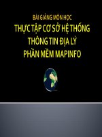 Thuc hanh 1 bai giang thuc hanh GIS   2013