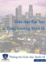 Giáo dục đại học và tăng trưởng kinh tế