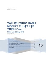 Tài liệu thực hành môn kỹ thuật lập trình C++
