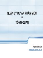 Quản lý dự án phần mềm Tổng quan