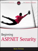 beginning asp.net security