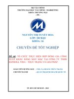 tổ chức thực hiện hợp đồng gia công xuất khẩu hàng may mặc tại công ty tnhh hansoll vina – thực trạng và giải pháp