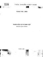 TCVN 7185   2002  Phân Hữu Cơ Vi Sinh Vật