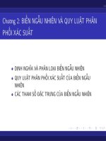 Bài giảng Lý thuyết xác suất và thống kê toán: Chương 2 - Phạm Thị Hồng Thắm