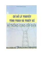 Cơ sở lý thuyết tính toán và thiết kế hệ thống cung cấp điện
