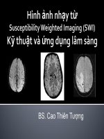 hình ảnh nhạy từ swi kỹ thuật và ứng dụng lâm sàng