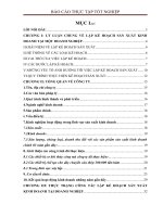 tìm hiểu công tác lập kế hoạch sản xuất kinh doanh tại công ty tnhh mtv cơ khí duyên hải