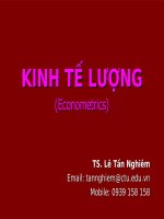 Bài tập và lý thuyết Kinh tế lượng