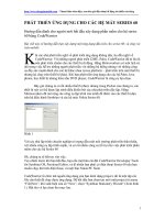 Phát triển ứng dụng cho hệ điều hành di động nokia series 60