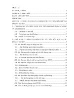 Xây dựng chiến lược xúc tiến hỗn hợp nhằm nâng cao hiệu quả hoạt đông bán hàng của Công ty TNHH Sealon tại thị trường Việt Nam.