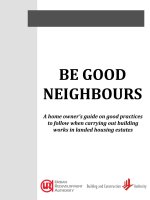 ENGHLISH  _ be good neighbours