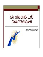 Bài giảng Quản lý chiến lược: Chương 6 - TS. Lê Thành Long