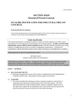 AIA specification for precast concrete   section 34102