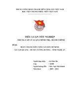 đoàn thanh niên cộng sản hồ chí minh xã tam quang – huyện tương dương – tỉnh nghệ an