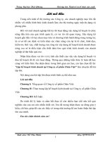 lập kế hoạch kinh doanh tại công ty cổ phần châu việt