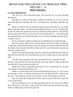 skkn Rèn kỹ năng về sửa lỗi câu trong giảng dạy môn tiếng việt