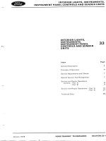 Ford transit 1978 1986 interior lights and instruments   hệ thống đèn nội thất và bảng điều khiển trên xe ford transit đời 1978 1986