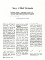 fatigue of steel weldments