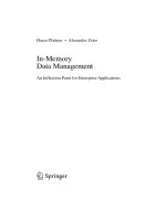 in-memory data management [electronic resource] an inflection point for enterprise applications