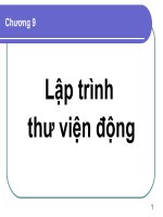 Chương 9 Lập trình thư viện động