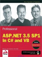 professional asp.net 3.5 sp1 edition