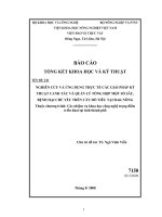 NGHIÊN CỨU VÀ ỨNG DỤNG THỰC TẾ CÁC GIẢI PHÁP KỸ THUẬT CANH TÁC VÀ QUẢN LÝ TỔNG HỢP MỘT SỐ SÂU, BỆNH HẠI CHỦ YẾU TRÊN CÂY HỒ TIÊU TẠI ĐAK NÔNG