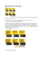 qui trình tổ chức sự kiện