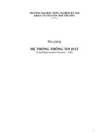 Bài giảng hệ thống thông tin đất