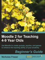 moodle 2 for teaching 4 9 year olds