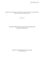 opinion of the scientific committee on cosmetic products and non food