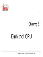 Chương 5 Định thời cpu