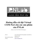 Hướng dẫn cài đặt virtual COM port