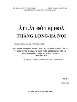 Đề tài : Quá trình đô thị hoá - Atlas đô thị hoá Thăng Long-Hà Nội