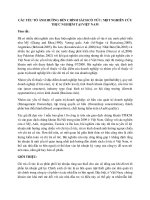 các yếu tố ảnh hưởng đến chính sách cổ tức một nghiên cứu thực nghiệm tại việt nam