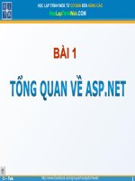 bài 1 tổng quan về asp.net