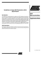 Guidelines to Keep ADC Resolution within  Specification