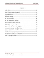 ứng dụng PLC đo, cảnh báo và điều khiển nhiệt độ trong lò”  với dải đo (0-1200oC)