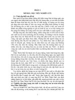 nghiên cứu thực trạng sản xuất và cung ứng rau an toàn trên địa bàn thừa thiên huế