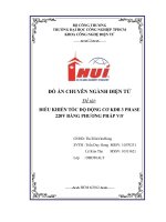 điều khiển tốc độ động cơ không đồng bộ 3 pha 220v bằng phương pháp uf