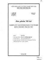 Nghiên cứu tạo interleukin 2 tái tổ hợp dùng cho điều trị ung thư (sản phẩm đề tài )