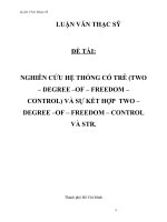 Luận văn Thạc sỹ - Đề tài Nghiên cứu hệ thống có trễ (Two - Degree - of - freedom - control) và sự kết hợp Two - Degree - of - freedom - control và STR
